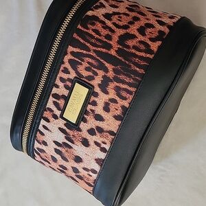 Roberto Cavalli Class Leopard Print Cosmetic Bag. NWT.